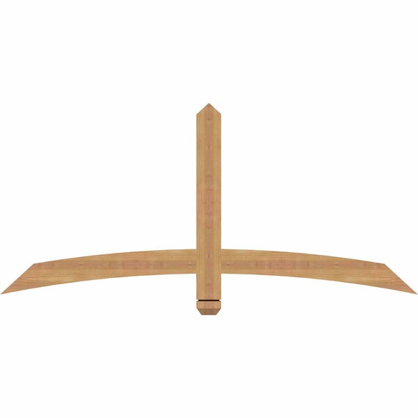 Ekena Millwork Bellingham Timber Gable Bracket, Western Red Cedar, 60"W x 27"H x 1 1/2"D x 3 1/2"F, 11/12 Pitch GBW060X27X0204BEL00SWR - main